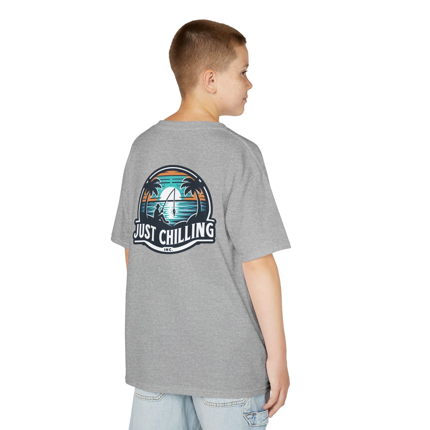 Kids Heavy Cotton™ Tee just chilling fishing tee