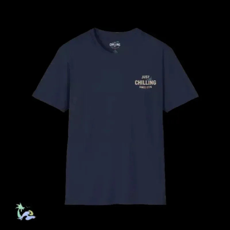 American Flag T-Shirt – Unisex Softstyle Tee With Soldier Silhouette Design - Just Chilling Inc.