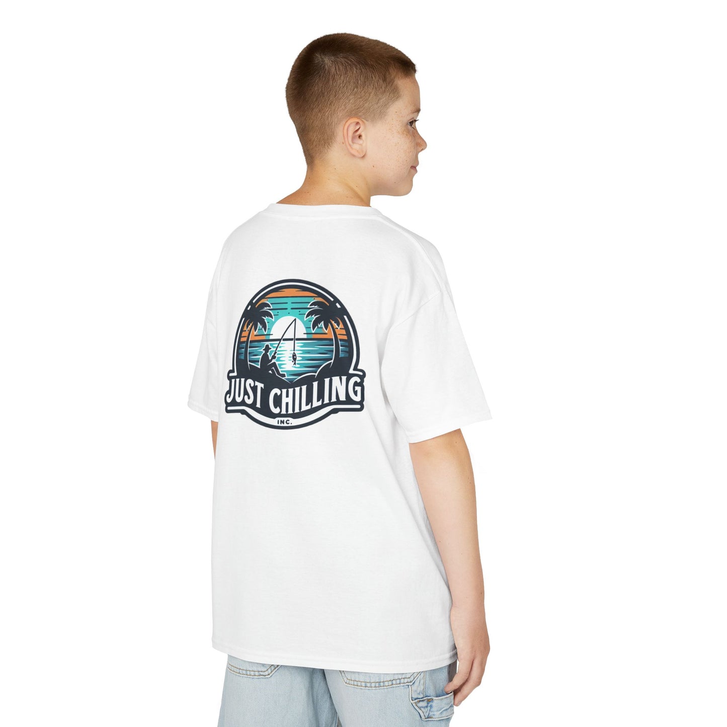 Kids Heavy Cotton™ Tee just chilling fishing tee