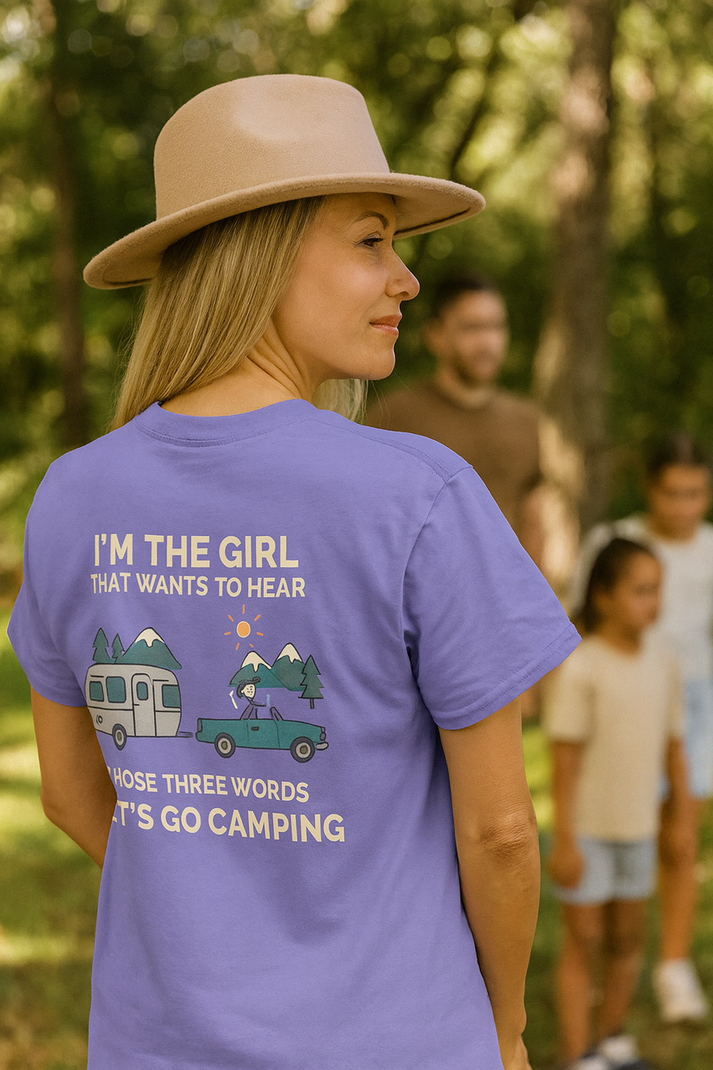 Let’s Go Camping – Adventure Girl Tee by Just Chilling Inc.