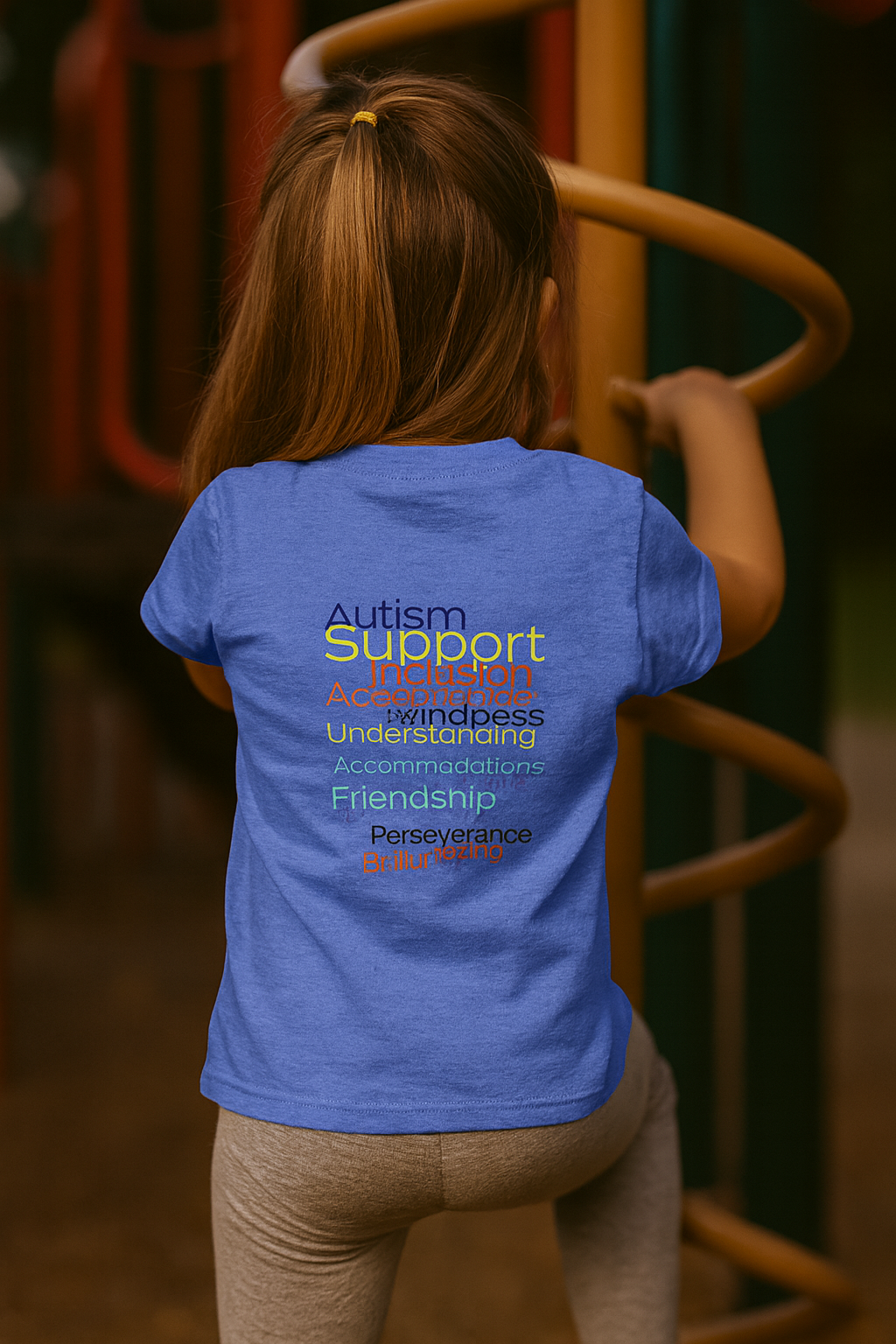 Toddler Autism Support Tee – “Inclusion, Acceptance, Love” | Just Chilling Inc. Awareness Shirt