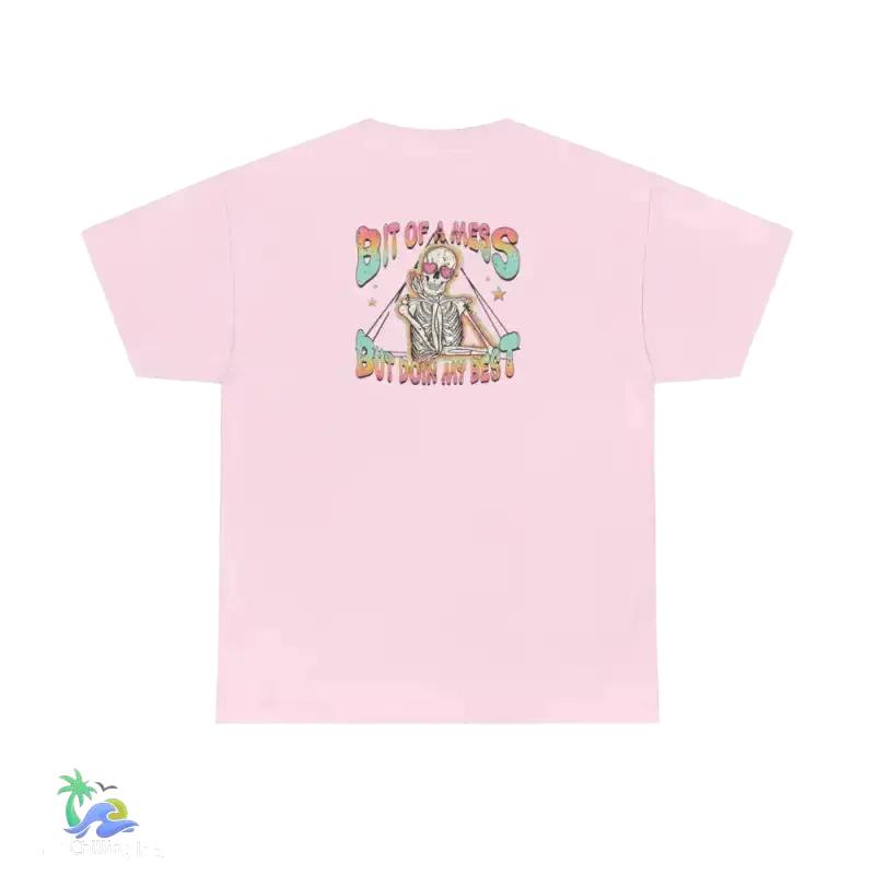 A bit of a mess tee Unisex Heavy Cotton Tee - Just Chilling Inc. -