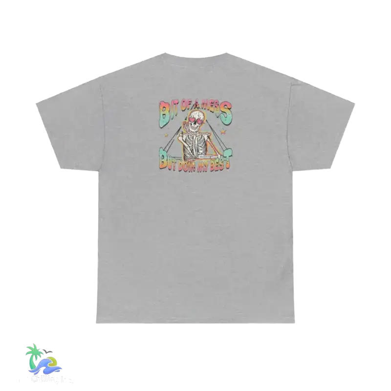 A bit of a mess tee Unisex Heavy Cotton Tee - Just Chilling Inc. -