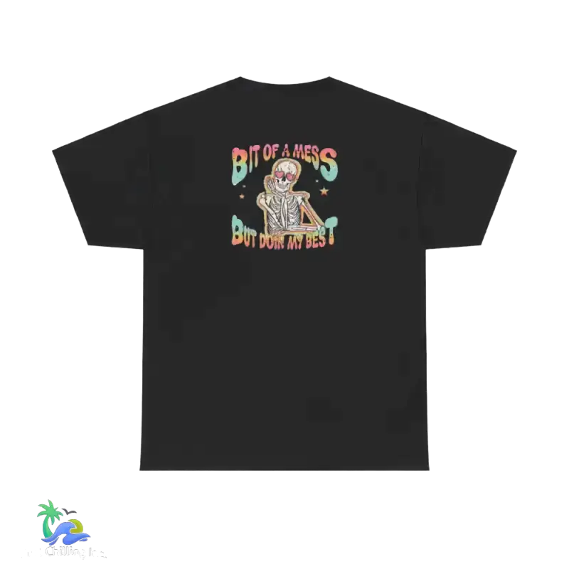 A Bit of a Mess Unisex Heavy Cotton Tee – Comfy & Casual Style’ - T-Shirt