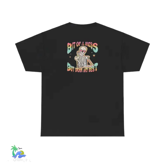 A Bit of a Mess Unisex Heavy Cotton Tee – Comfy & Casual Style’ - T-Shirt