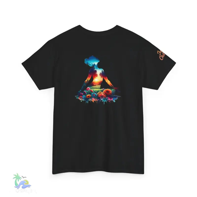 A girl meditating with inner nature t-shirt 👕 - Black / S - T-Shirt