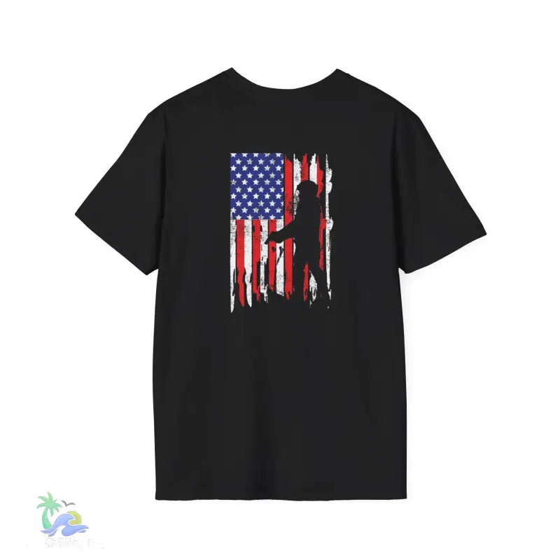 American Flag Soldier Unisex T-Shirt - T-Shirt