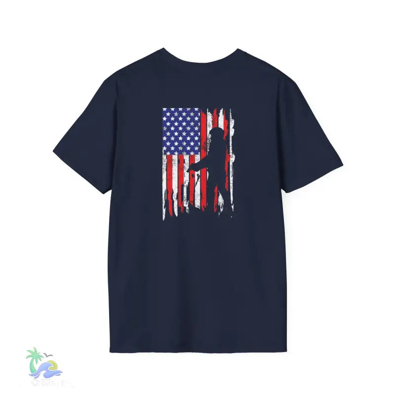 American Flag Soldier Unisex T-Shirt - T-Shirt