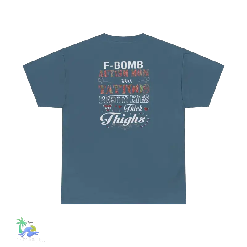 Autism Mom F Bomb Unisex Tee - Indigo Blue / S - T-Shirt
