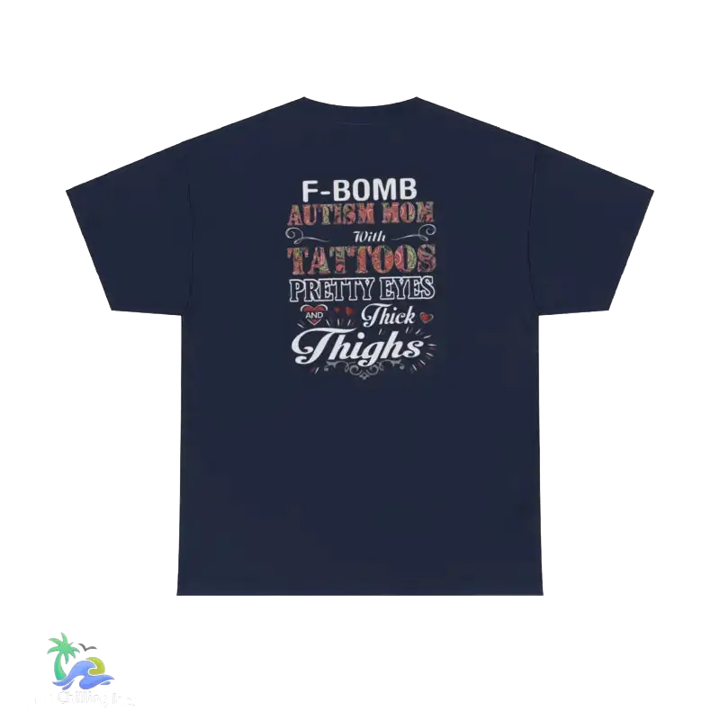 Autism Mom F Bomb Unisex Tee - Navy / S - T-Shirt