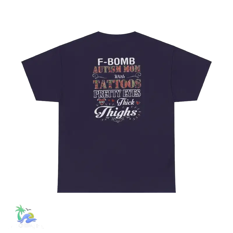 Autism Mom F Bomb Unisex Tee - Blackberry / S - T-Shirt