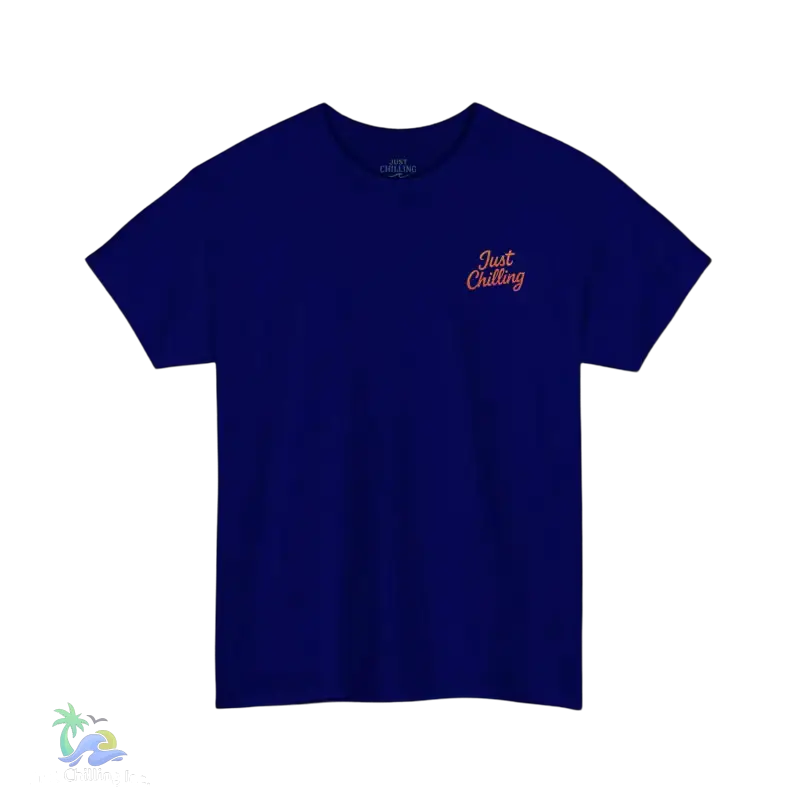 Autumn Vibes T-Shirt - Just Chillin’ Vintage Tee for Nature Lovers - Cobalt / S - T-Shirt