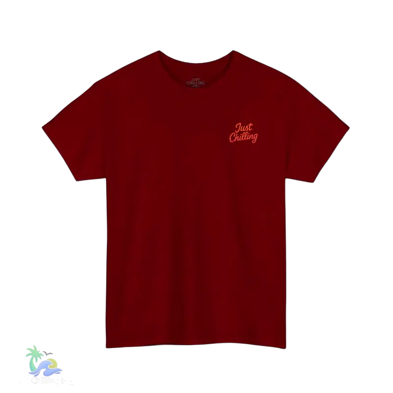 Autumn Vibes T-Shirt - Just Chillin’ Vintage Tee for Nature Lovers - Cardinal Red / S - T-Shirt