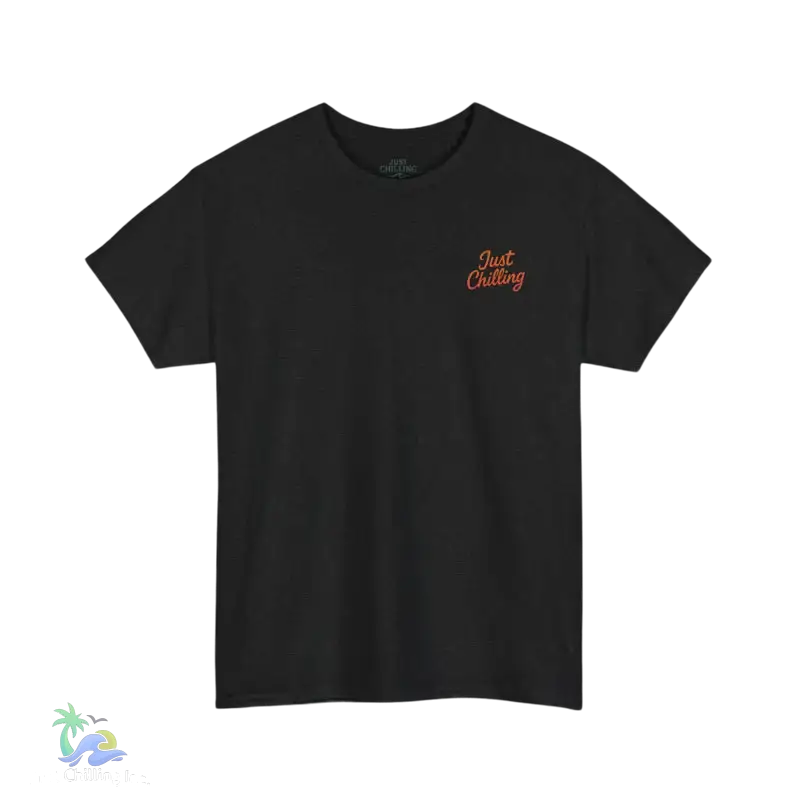 Autumn Vibes T-Shirt - Just Chillin’ Vintage Tee for Nature Lovers - Dark Heather / S - T-Shirt
