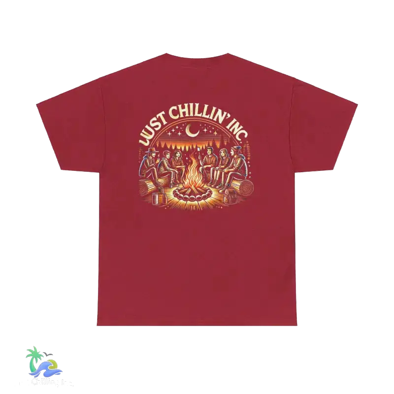 Campfire Gathering Tee - Antique Cherry Red / S - T-Shirt