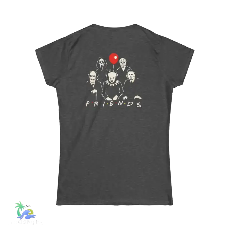 All you favorite creepy friends tshirt - Dark Heather / S - T-Shirt