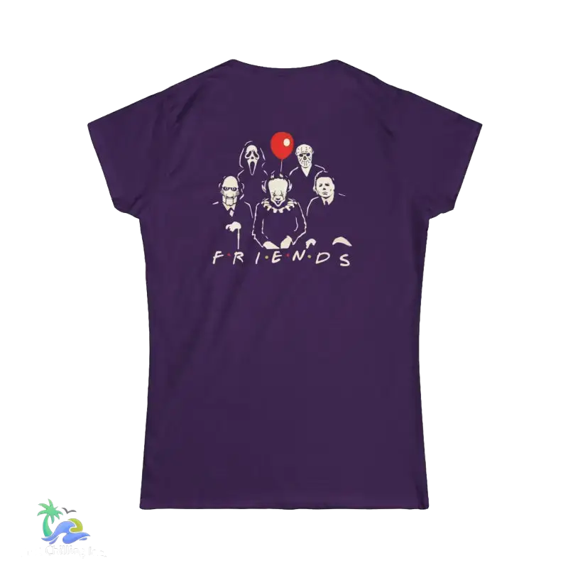 All you favorite creepy friends tshirt - Purple / S - T-Shirt
