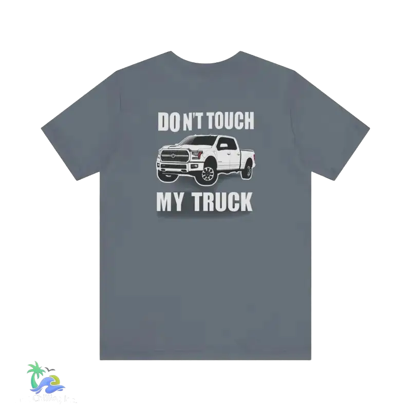 Don’t touch my truck eazy t-shirt - Steel Blue / S - T-Shirt