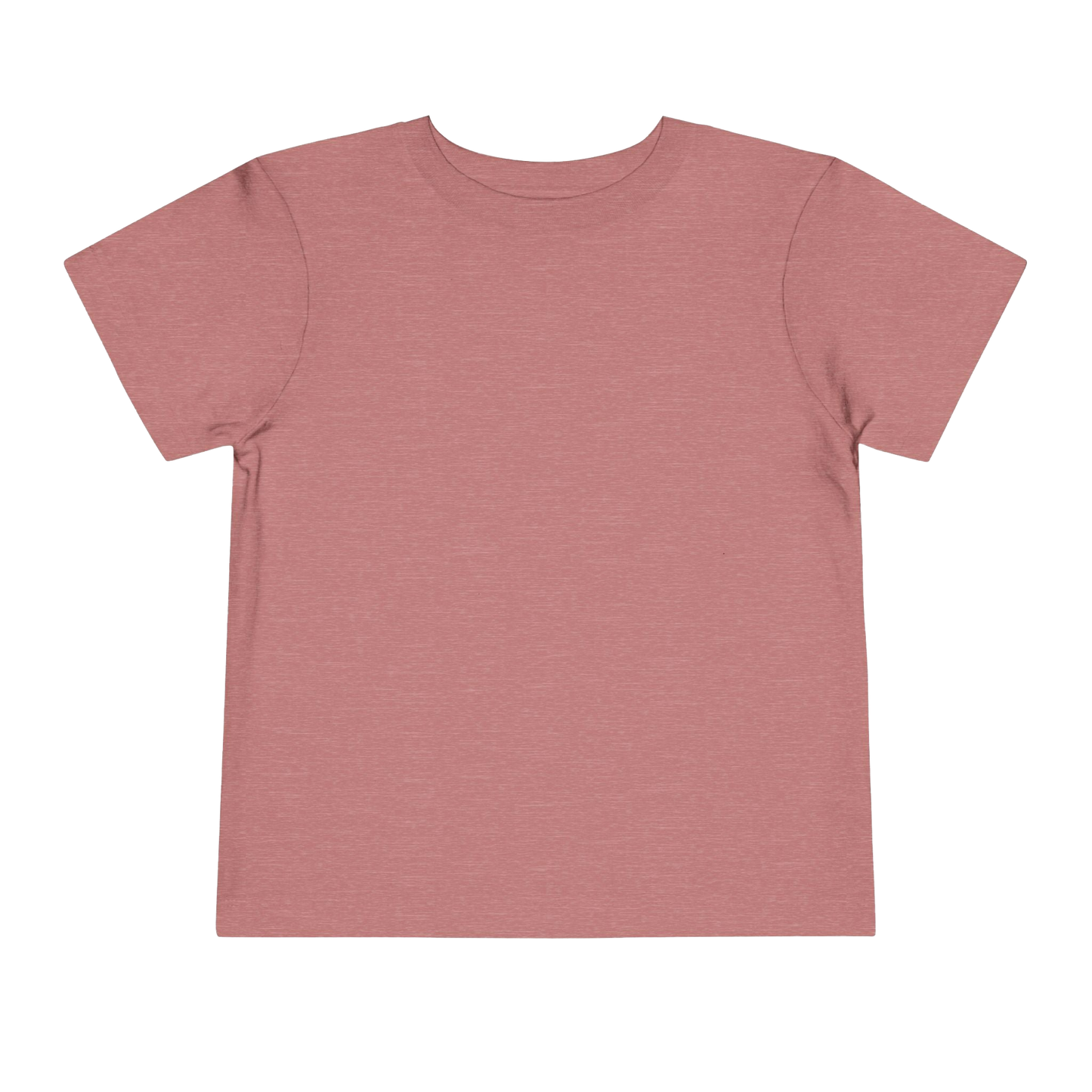 A plain, solid pink t-shirt is shown against a black background.
