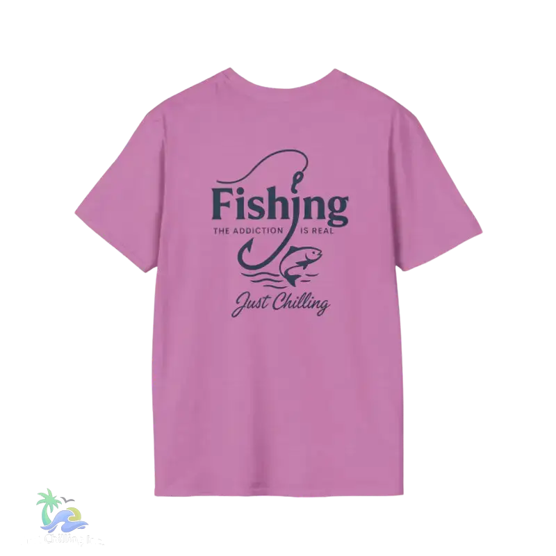 Fishing Addiction Unisex T-Shirt Casual Wear Outdoor Shirt Gift for Fishermen Summer Tee Fishing Enthusiast Apparel