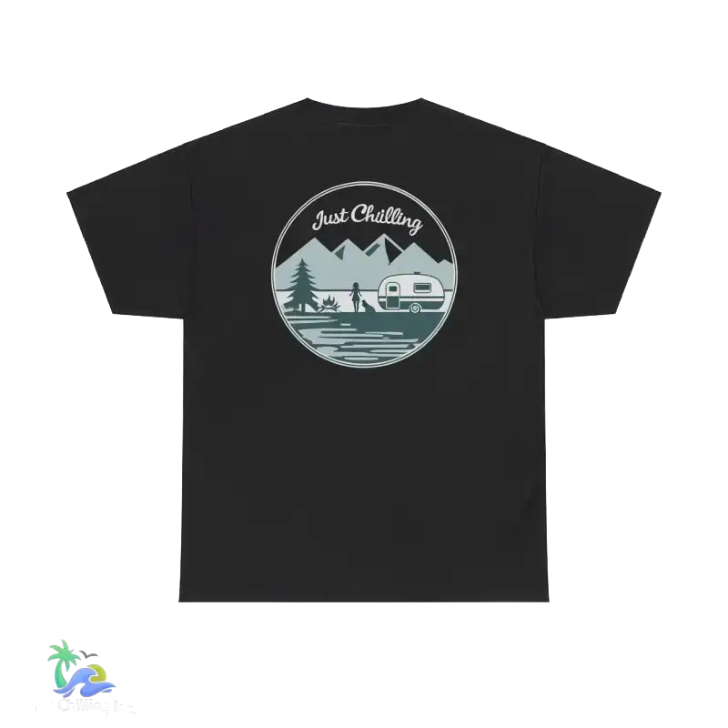Girl Dog Camper T-Shirt in Unisex Heavy Cotton for Stylish Pups - Black / S - T-Shirt