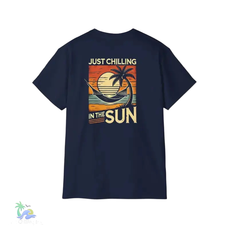 Navy blue t-shirt.