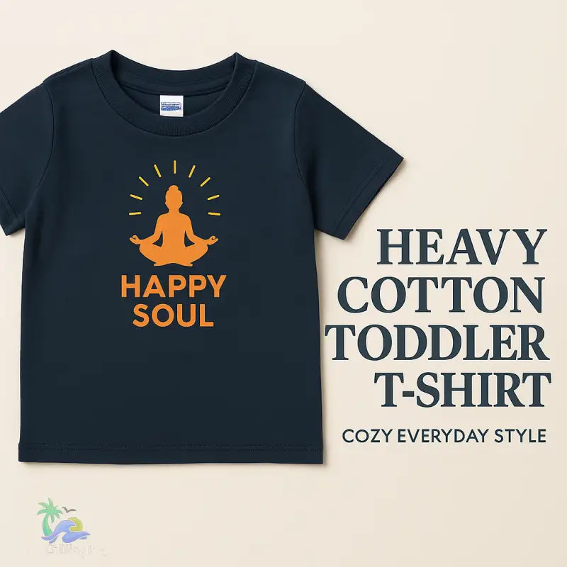 Heavy Cotton™ Toddler T-shirt – Happy Soul Script Tee - Kids clothes