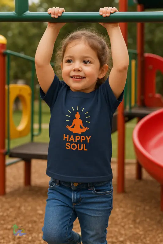 Heavy Cotton™ Toddler T-shirt – Happy Soul Script Tee - Kids clothes