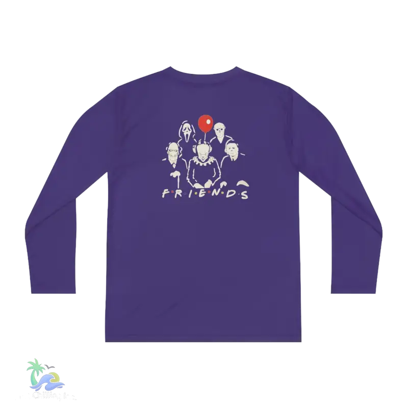 a purple shirt with the words friends on it