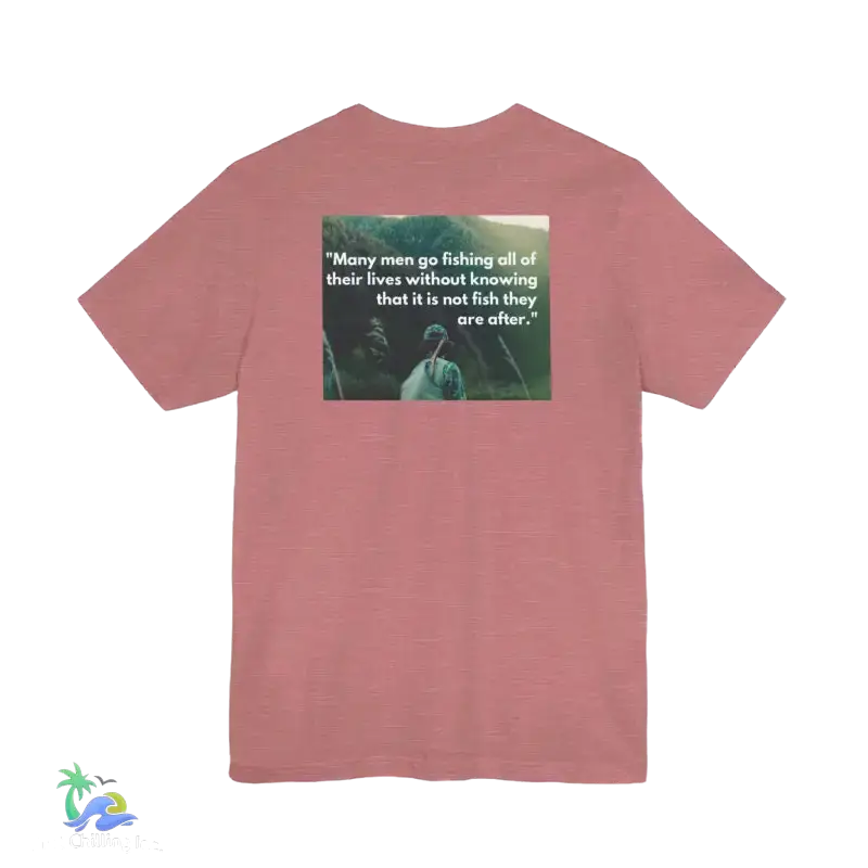 Unisex Jersey Short Sleeve Tee fishing shirt - Heather Mauve / S - T-Shirt