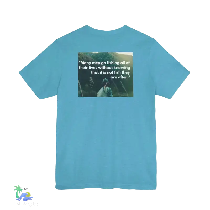 Unisex Jersey Short Sleeve Tee fishing shirt - Heather Aqua / S - T-Shirt