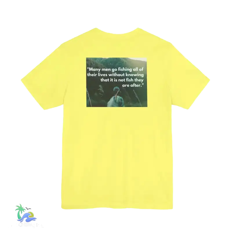 Unisex Jersey Short Sleeve Tee fishing shirt - Yellow / S - T-Shirt