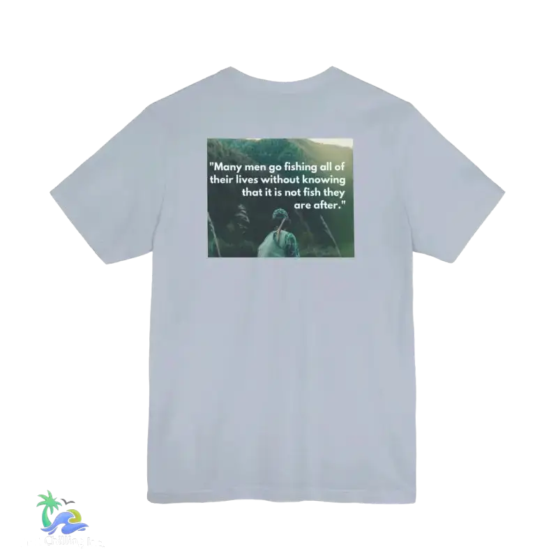 Unisex Jersey Short Sleeve Tee fishing shirt - Light Blue / S - T-Shirt