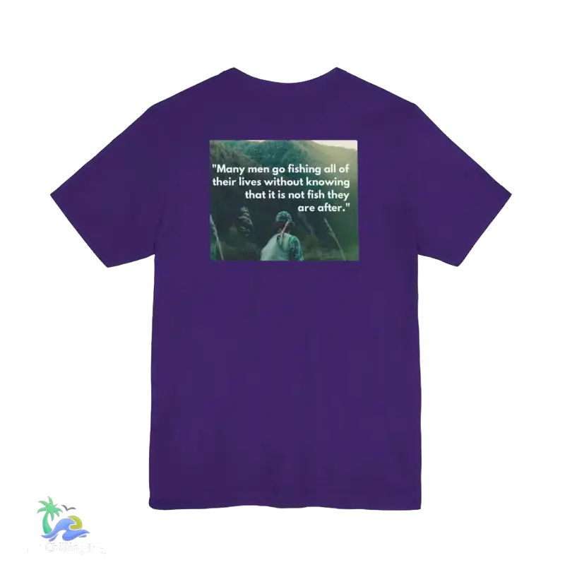 Unisex Jersey Short Sleeve Tee fishing shirt - Team Purple / S - T-Shirt