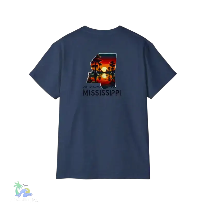 Relaxed Mississippi Graphic Tee Casual Summer T-Shirt Vacation Outfit Gift for Him/Her Ideal for Beach Days - T-Shirt