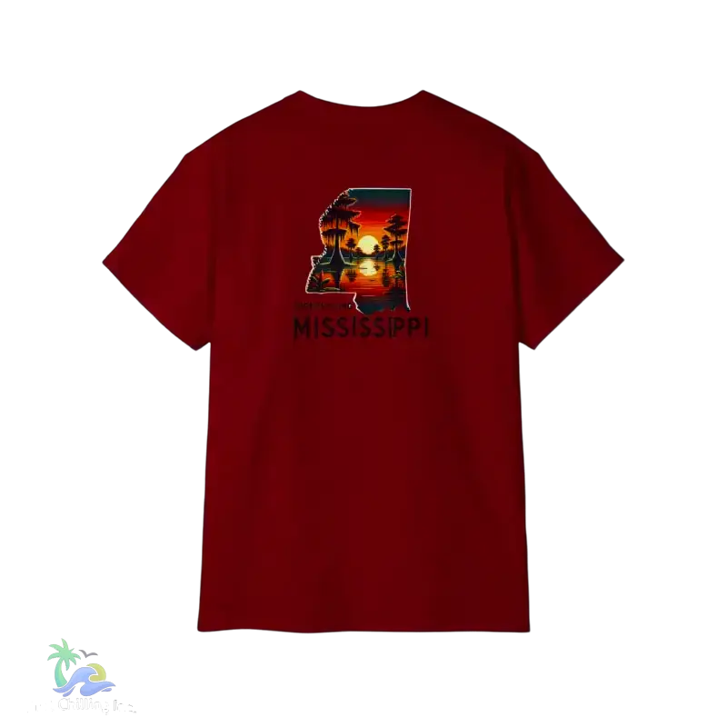Relaxed Mississippi Graphic Tee Casual Summer T-Shirt Vacation Outfit Gift for Him/Her Ideal for Beach Days - T-Shirt