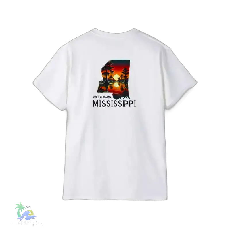 Relaxed Mississippi Graphic Tee Casual Summer T-Shirt Vacation Outfit Gift for Him/Her Ideal for Beach Days - T-Shirt