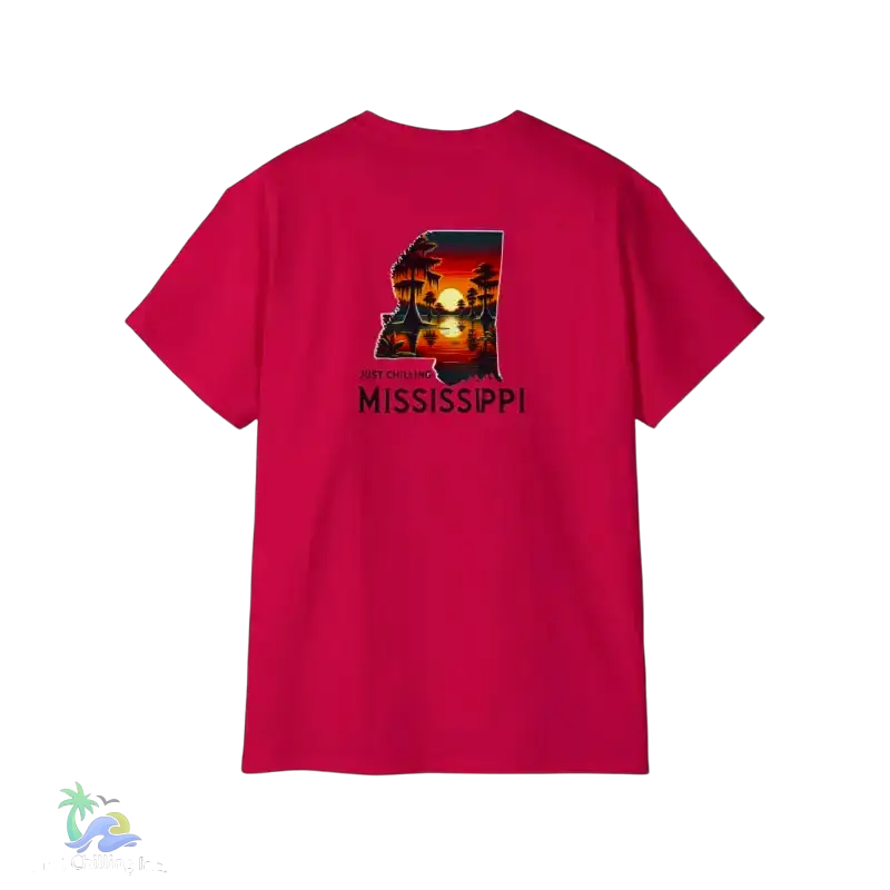 Relaxed Mississippi Graphic Tee Casual Summer T-Shirt Vacation Outfit Gift for Him/Her Ideal for Beach Days - T-Shirt