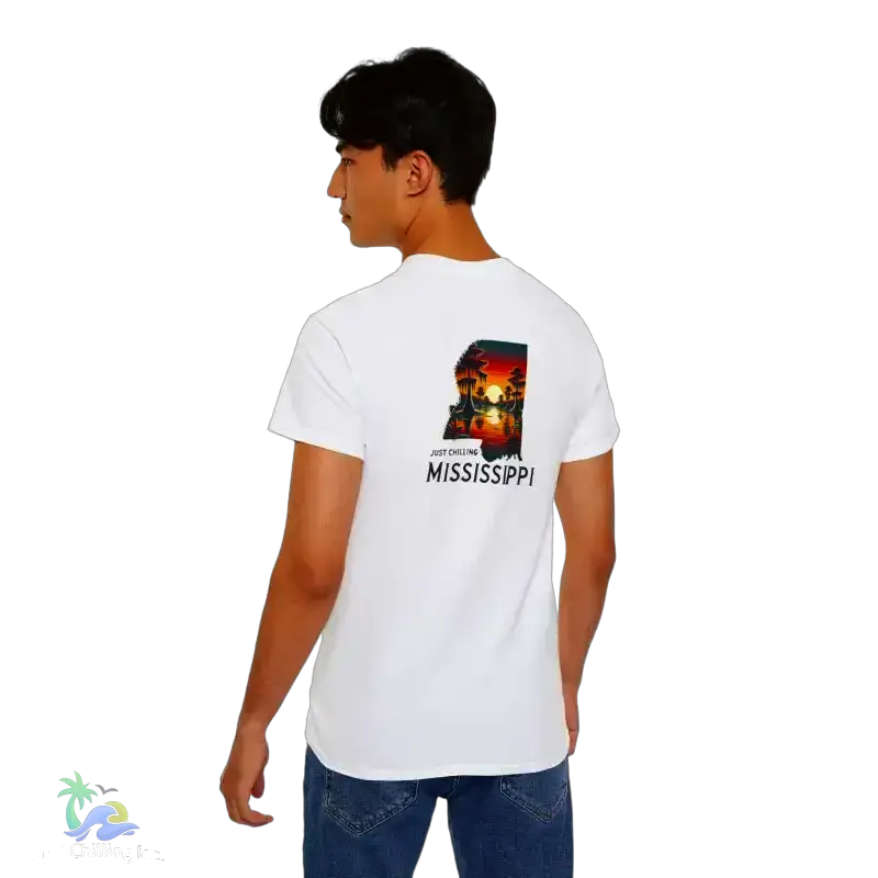Relaxed Mississippi Graphic Tee Casual Summer T-Shirt Vacation Outfit Gift for Him/Her Ideal for Beach Days - T-Shirt