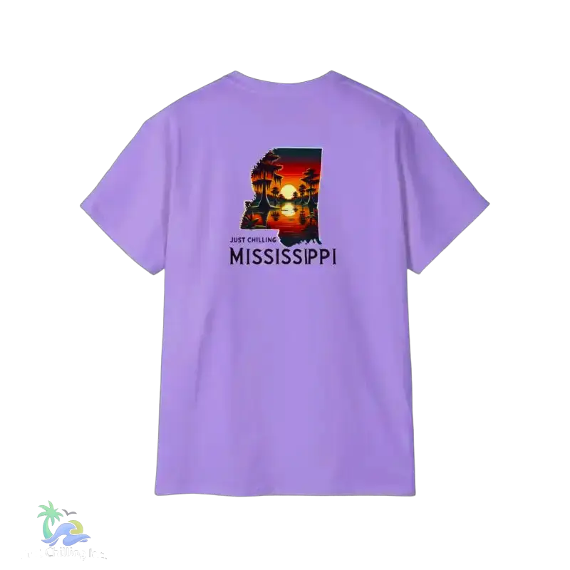 Relaxed Mississippi Graphic Tee Casual Summer T-Shirt Vacation Outfit Gift for Him/Her Ideal for Beach Days - T-Shirt