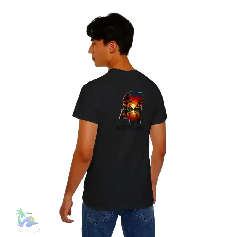 Relaxed Mississippi Graphic Tee Casual Summer T-Shirt Vacation Outfit Gift for Him/Her Ideal for Beach Days - T-Shirt