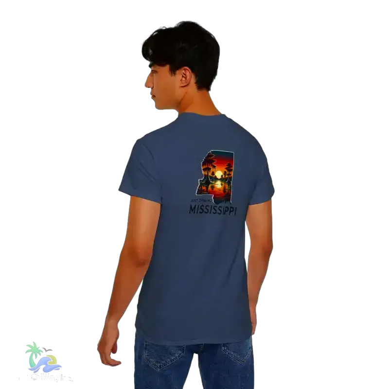 Relaxed Mississippi Graphic Tee Casual Summer T-Shirt Vacation Outfit Gift for Him/Her Ideal for Beach Days - T-Shirt