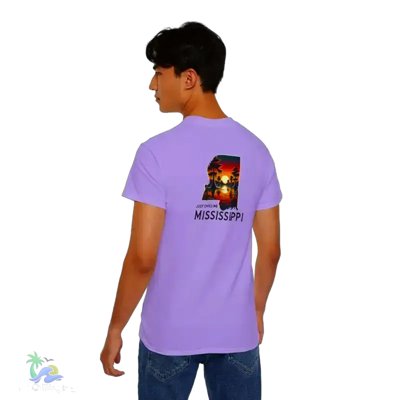 Relaxed Mississippi Graphic Tee Casual Summer T-Shirt Vacation Outfit Gift for Him/Her Ideal for Beach Days - T-Shirt