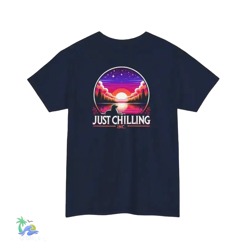 Just Chilling Inc. Dog Sitting Watching the Sunset - Relaxed Dog Art Print - Perfect Gift for Dog Lovers - Just Chilling Inc. -