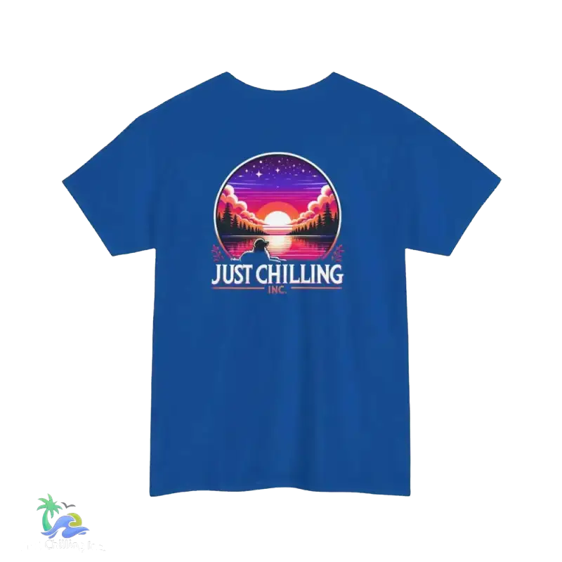 Just Chilling Inc. Dog Sitting Watching the Sunset - Relaxed Dog Art Print - Perfect Gift for Dog Lovers - Just Chilling Inc. -