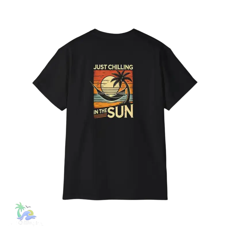 Copy of Just Chilling Kids Heavy Cotton Tee - Fun Summer Vibes Shirt - Black / S - T-Shirt