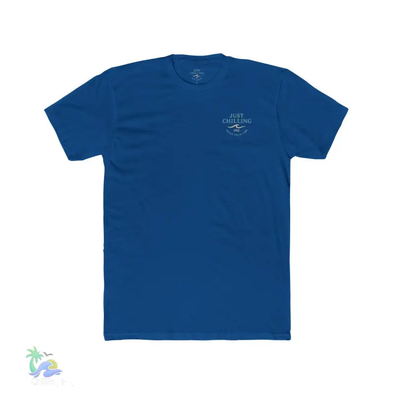Just Chilling Scenic Tee – Coastal Escape Edition - Solid Cool Blue / S - T-Shirt
