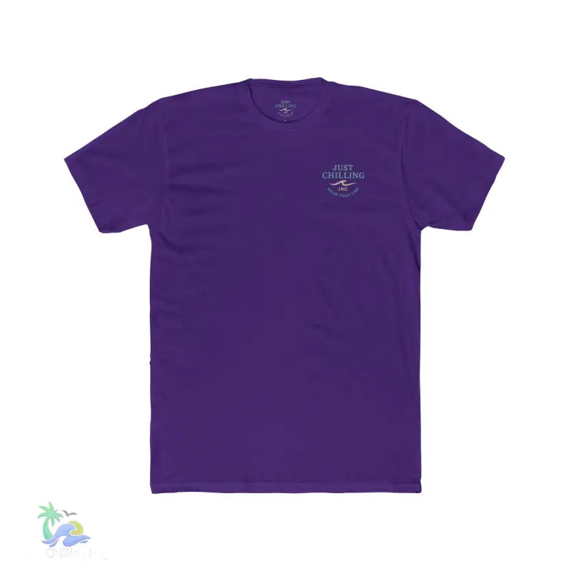 Just Chilling Scenic Tee – Coastal Escape Edition - Solid Purple Rush / S - T-Shirt