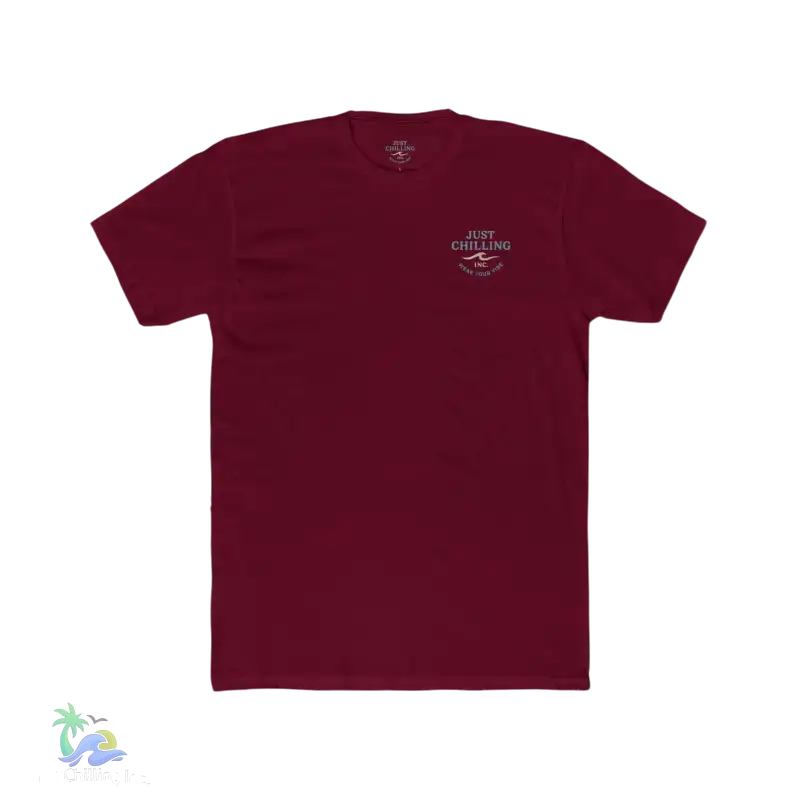 Just Chilling Scenic Tee – Coastal Escape- Maine Edition - Solid Cardinal Red / S - T-Shirt