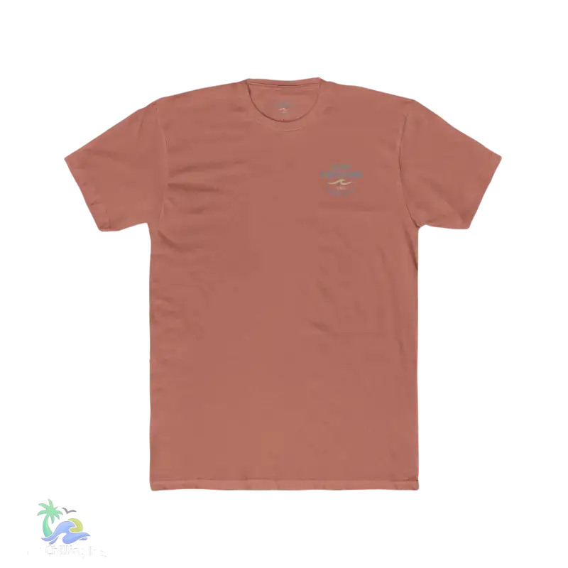Just Chilling Scenic Tee – Coastal Escape- Maine Edition - Solid Desert Pink / S - T-Shirt
